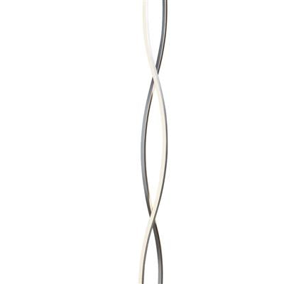 Searchlight Platt LED Wave Floor Lamp Chrome - Comet Lighting