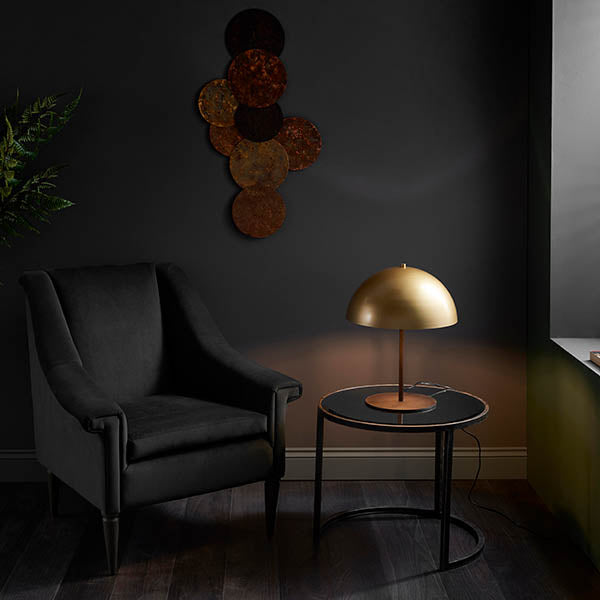 Eden Table Lamp Soft Gold & Dark Bronze Effect Paint