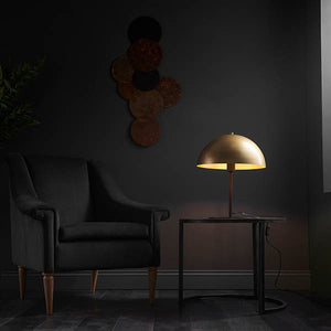 Eden Table Lamp Soft Gold & Dark Bronze Effect Paint