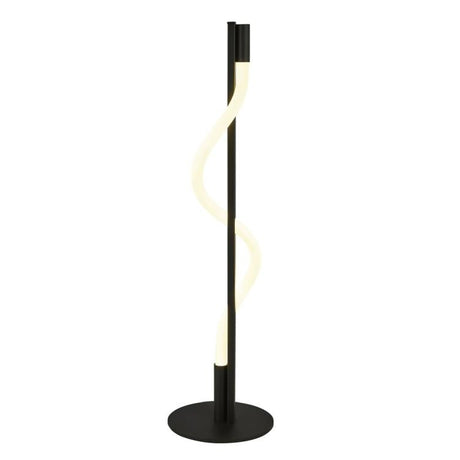 Searchlight Serpent LED Table Lamp - Black Metal & Acrylic