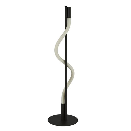 Searchlight Serpent LED Table Lamp - Black Metal & Acrylic