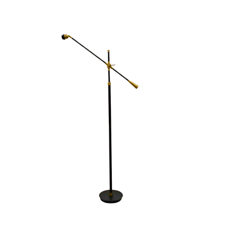 AARTIN Gama Floor Lamp - Antique Brass & Matte Black (Base Only)