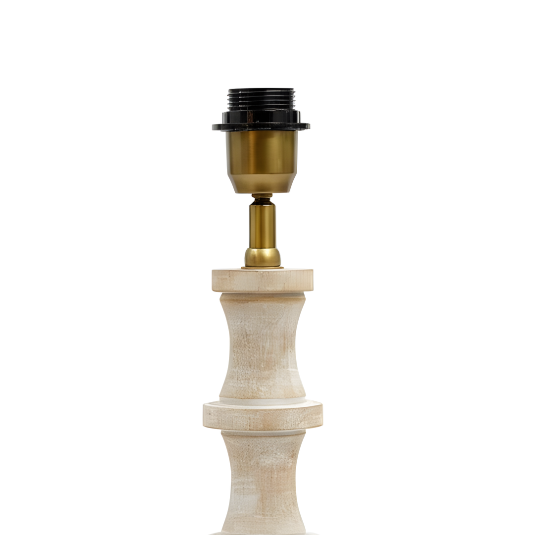 AARTIN Nova Wood Table Lamp - Whitewash Wood Finish ( Base Only )
