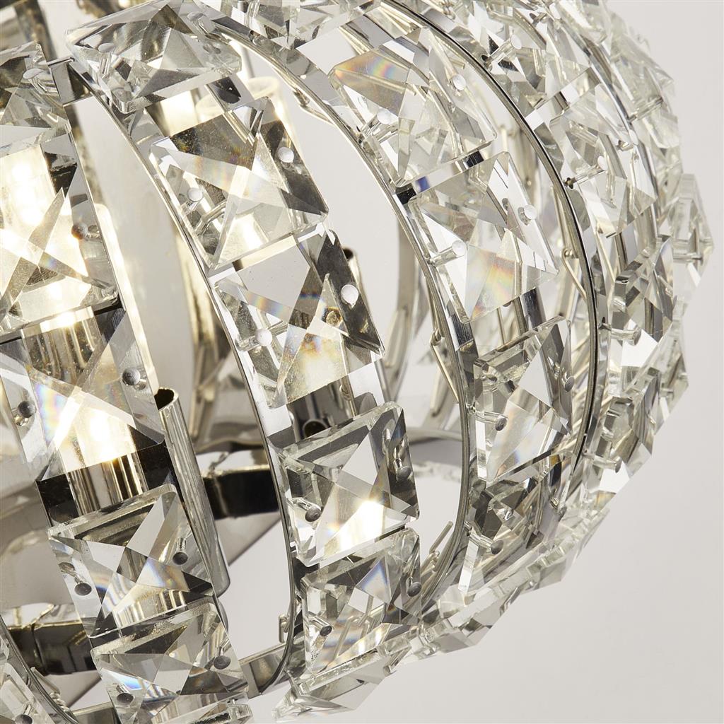 Knighton 2Lt Wall Light Chrome - Comet Lighting