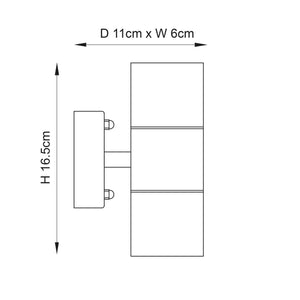 Canon 2-Light Outdoor Wall Light - Comet Lighting