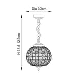 Tanaro 1-Light Pendant Ceiling Light - Comet Lighting