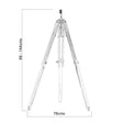 Tripod Base Only Floor Lamp Mango - Comet Lighting