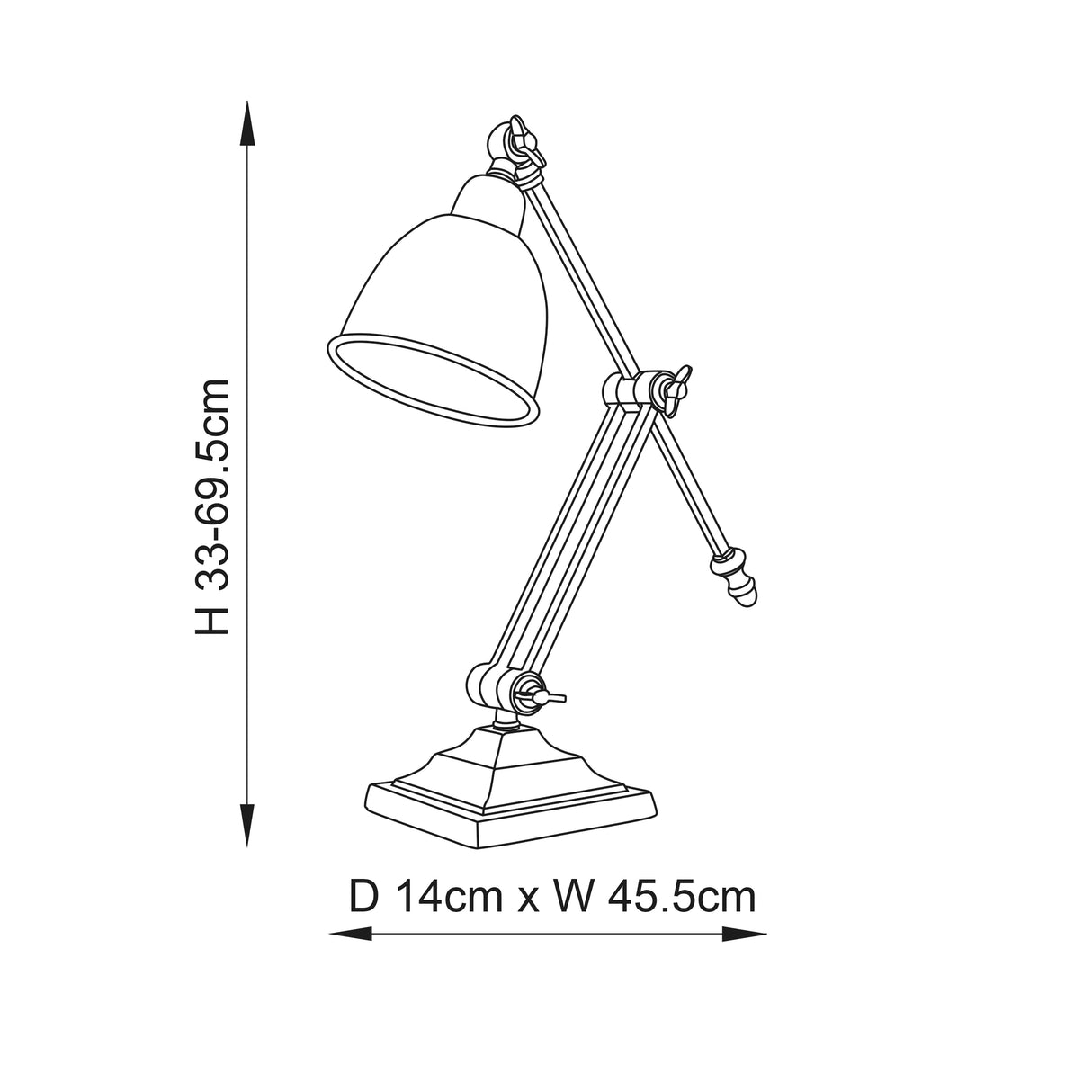 Raskin Task Table Lamp - Comet Lighting