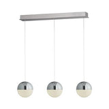 Searchlight Marbles LED 3lt Bar - Chrome| Crushed Ice Shade