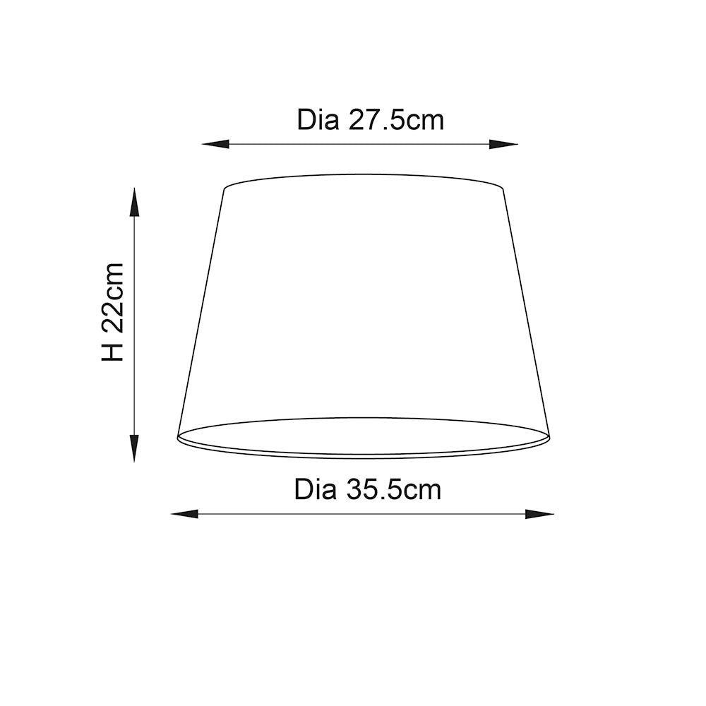 Cici 35cm Ivory linen mix fabric