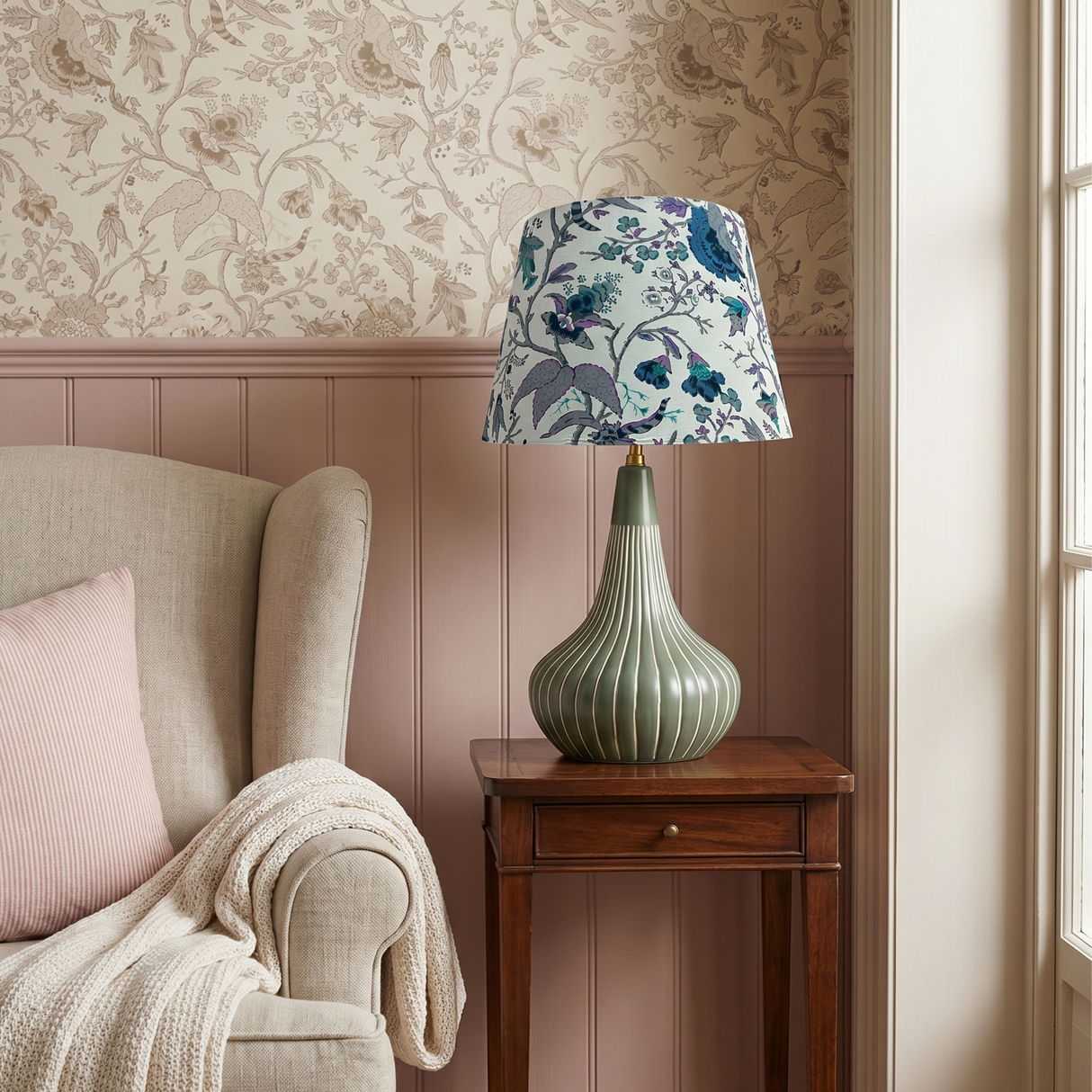 Grey Lilac lampshade