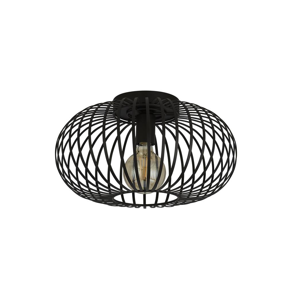 Milbourne 1Lt Pendant Ceiling Light Black