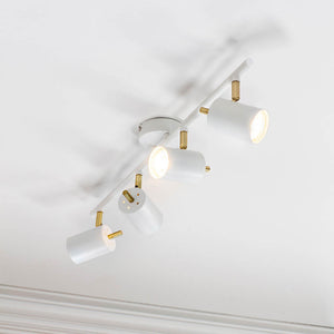 Gull 4-Light Bar Matt White - Comet Lighting