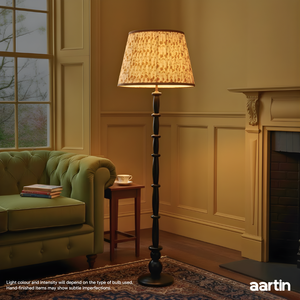 AARTIN HAZEL FLOOR LAMP IN WOOD WITH EBONY FINISH (BASE ONLY)