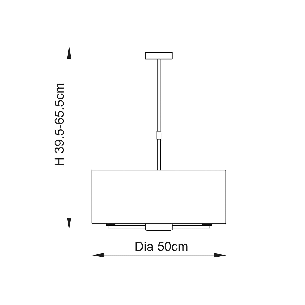 Daley 3-Light Pendant Ceiling Light & White Shade - Comet Lighting