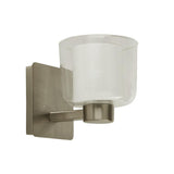 Lydford 1Lt Wall Light Satin Nickel IP44 - Comet Lighting