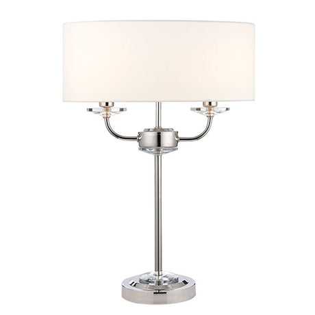Nixon 2-Light Table Lamp Nickel