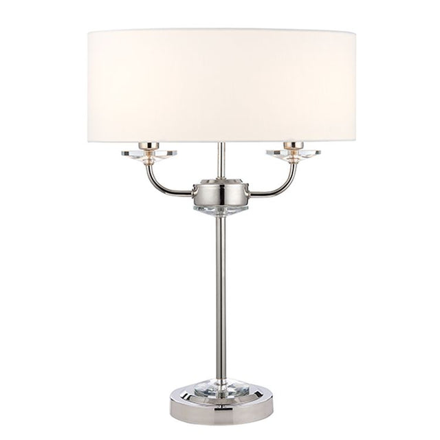Nixon 2-Light Table Lamp Nickel