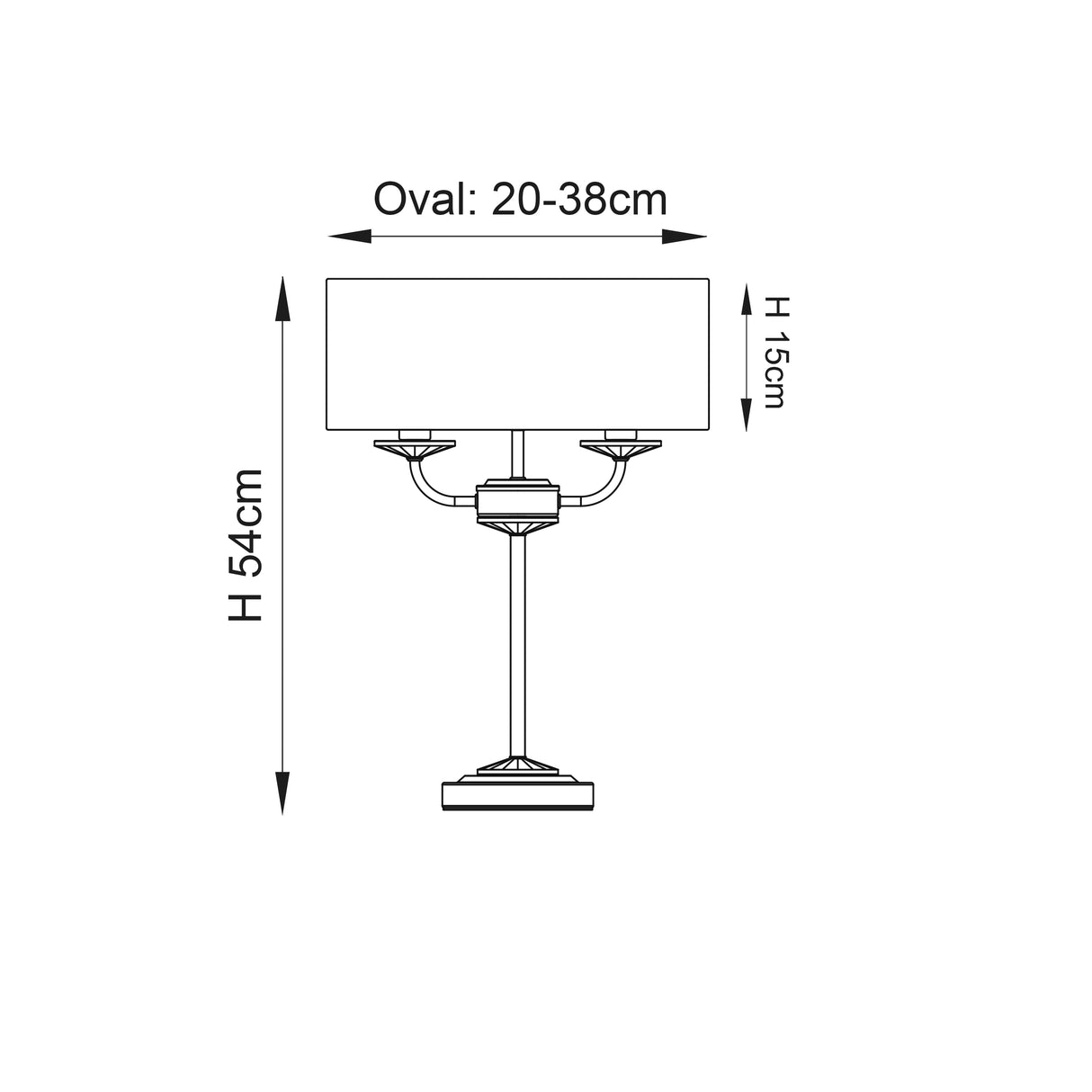 Nixon 2-Light Table Lamp Nickel - Comet Lighting