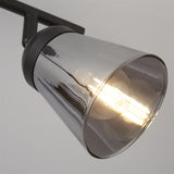 Mega 2Lt Spotlight - Black Metal & Smoked Glass - Comet Lighting