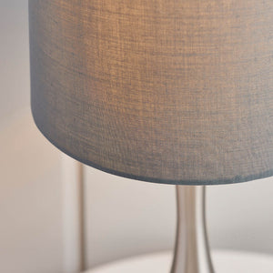 Piccadilly Touch Table Lamp Satin Nickel - Comet Lighting