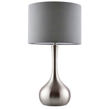 Piccadilly Touch Table Lamp Satin Nickel - Comet Lighting