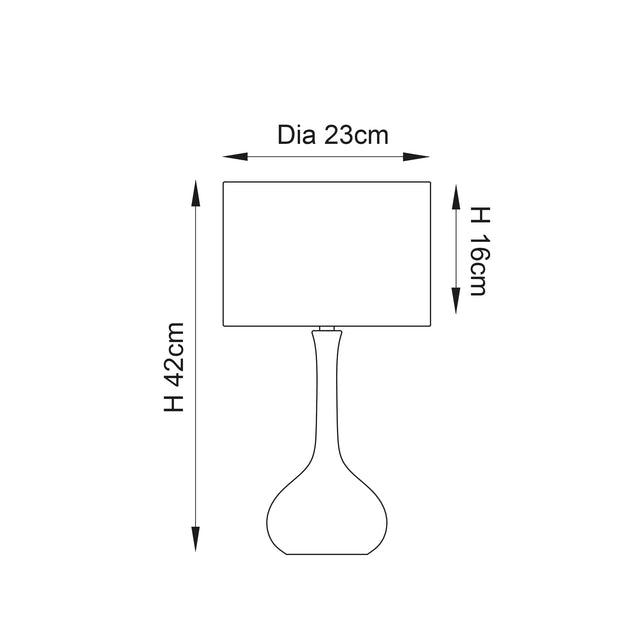 Piccadilly Touch Table Lamp Satin Nickel