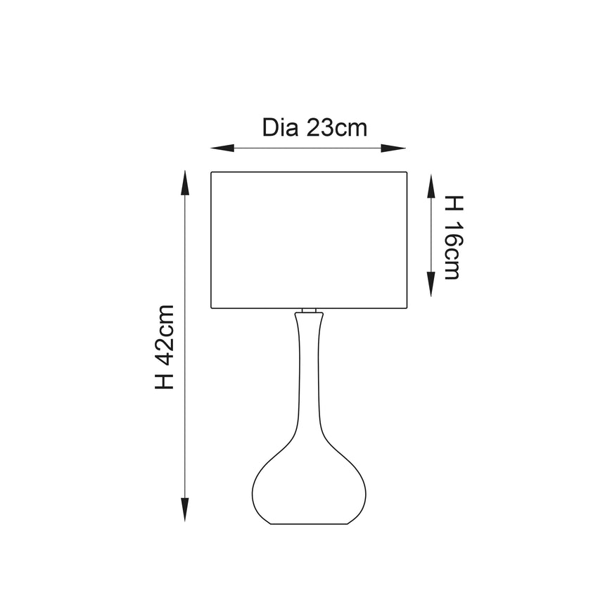 Piccadilly Touch Table Lamp Satin Nickel