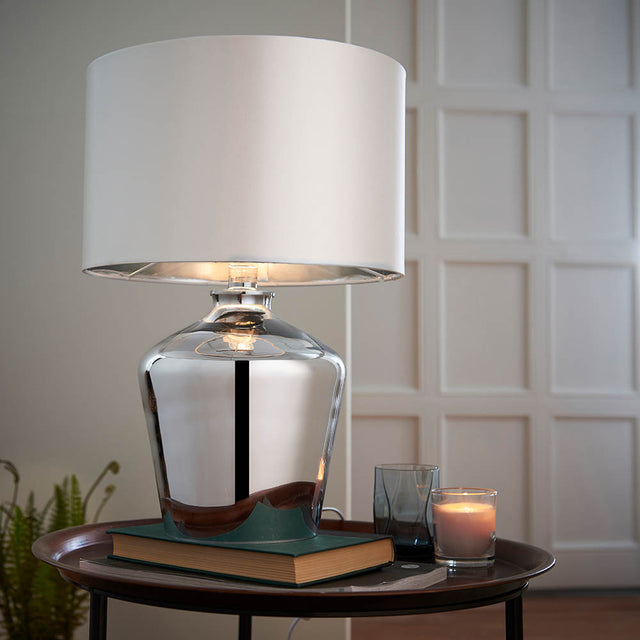 Waldorf Table Lamp Chrome - Comet Lighting