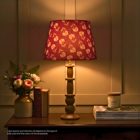 AARTIN 35 CM Cherry Blossom Cotton Lampshade - Straight Empire ( Shade Only )