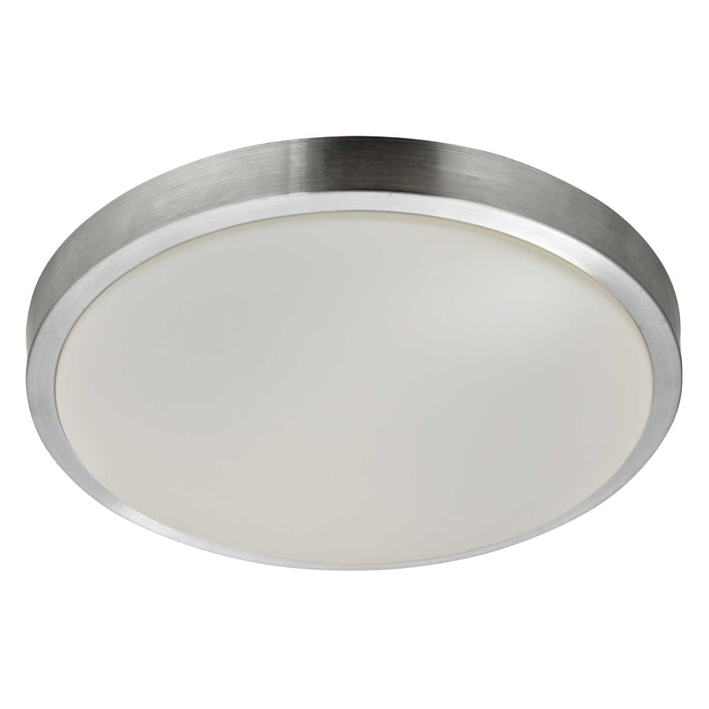 Zurich LED Flush  -  Aluminium & Acrylic Shade, IP44 - Comet Lighting