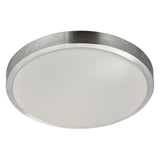 Zurich LED Flush  -  Aluminium & Acrylic Shade, IP44 - Comet Lighting