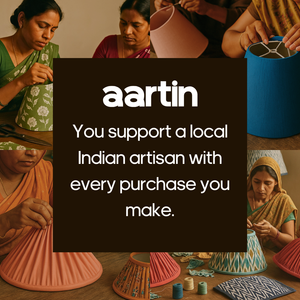 AARTIN 35 CM CITRUS BOUQUET STRAIGHT EMPIRE ROLLED LAMPSHADE IN COTTON