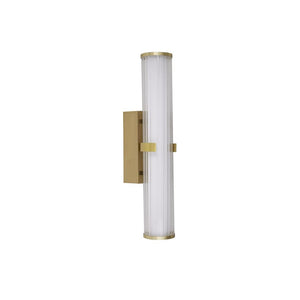 Ilsington LED Wall Light Gold 430mm IP44 - Comet Lighting