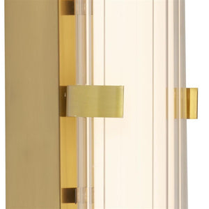 Ilsington LED Wall Light Gold 430mm IP44 - Comet Lighting
