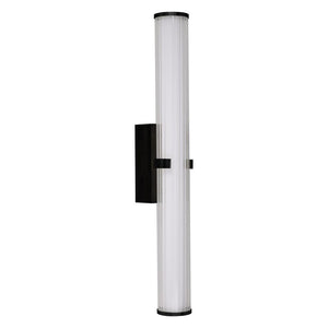Ilsington LED Wall Light Black 630mm IP44 - Comet Lighting