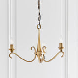 Columbia Brass 3-Light Pendant & Deco Glass - Comet Lighting