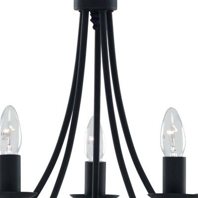 Searchlight Maypole Black 5 Light Multi-Arm