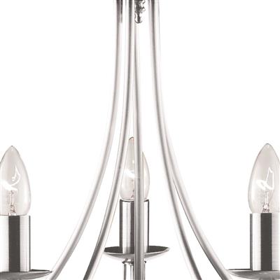 Searchlight Maypole Silver 5 Light Multi-Arm - Comet Lighting