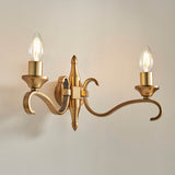 Columbia Brass Twin Wall & Deco Glass - Comet Lighting