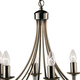 Searchlight Maypole Brass 8 Light Multi-Arm - Comet Lighting