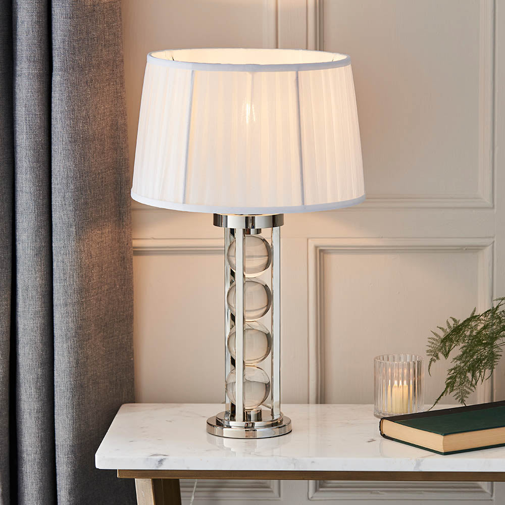 Newton Table Lamp With White Shade