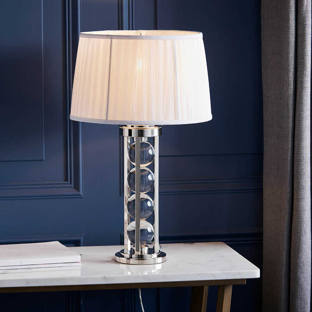 Newton Table Lamp With White Shade