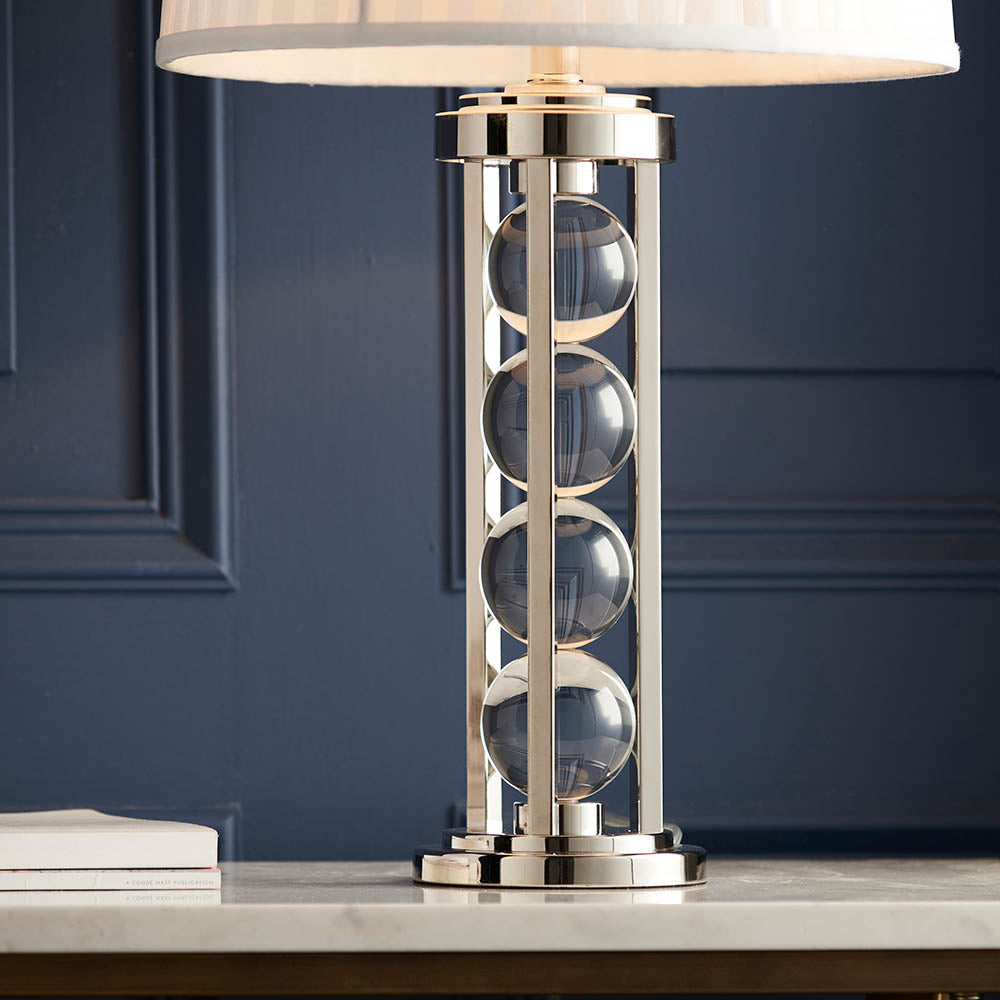 Newton Table Lamp With White Shade