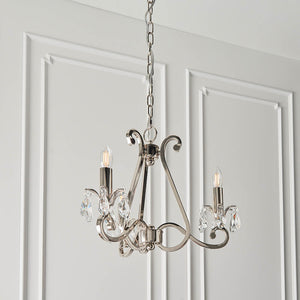 Oksana Nickel 3-Light Pendant Ceiling Light - Comet Lighting