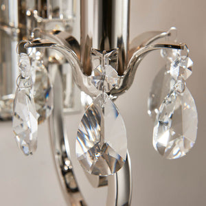 Oksana Nickel Single Wall Light - Comet Lighting