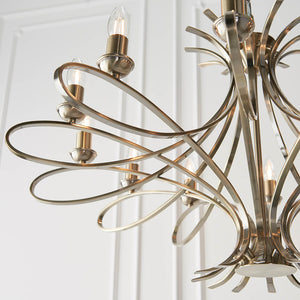 Penn Brushed Brass 12-Light Pendant Ceiling Light - Comet Lighting