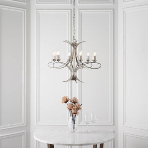 Penn Nickel 6-Light Pendant Ceiling Light - Comet Lighting