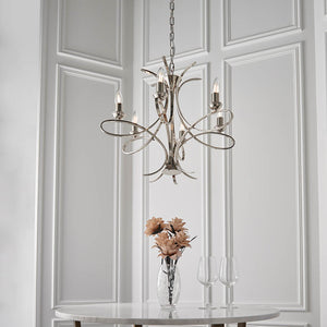 Penn Nickel 6-Light Pendant Ceiling Light - Comet Lighting