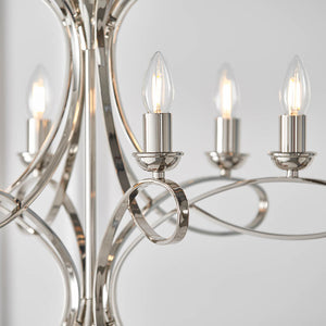 Penn Nickel 6-Light Pendant Ceiling Light - Comet Lighting